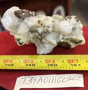 ESPECIMEN MINERALES FORMACIÓN BOLAS DE ESTILBITA Y OKENITA APOFILITA 129 GRAMOS - Imagen 1 de 1