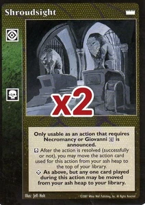 Lot of 2 cards: Shroudsight [LotN set] - VTES card - Foto 1 di 2