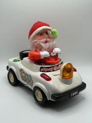 1983 Son Ai Toys Bump & Go Iluminado Musical Psicosis Papá Noel Conducir Coche Parachoques Foto 1 de 4