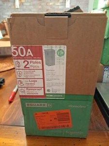 Square D Homeline HOME250SPA 50 Amp 2pole GFCI Hot Tub Spa Panel Main Center(i) - Picture 1 of 3