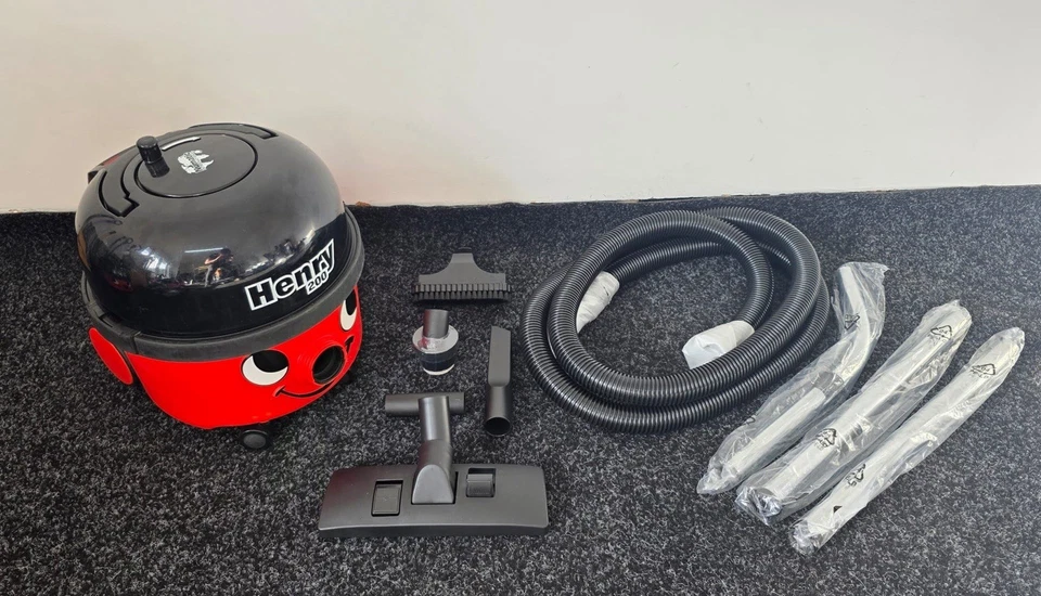 NUMATIC HENRY HOOVER RED VACUUM CLEANER 1200W RECONDITIONED WARRANTY - Image 1 of 1