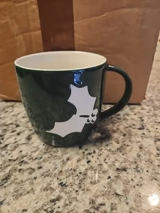 Starbucks Holiday Green w/ Embossed Holly Christmas Coffee Mug - 2011 - Picture 1 of 6
