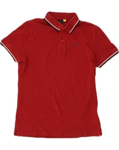 DIADORA Mens Polo Shirt Medium Red Cotton GK01 - Picture 1 of 3