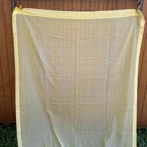 Vintage Sheer Yellow Curtains 3 Panels 60”x85” - Picture 1 of 2