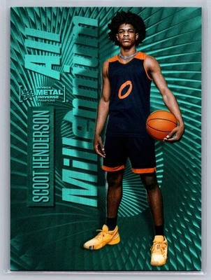 2023 Skybox Metal Universe Champions Aqua Scoot Henderson #123 Rookie RC - Image 1 of 2