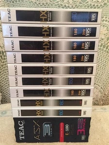 Bulk Lot of 12 TEAC Blank VHS Video Tapes. E - 180 Minutes. Brand New & Sealed - Picture 1 of 3