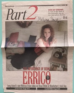 Melissa Errico Ritaglio Giornale Firmato Giornale Giornale 24 OTTOBRE 1996 - Foto 1 di 3