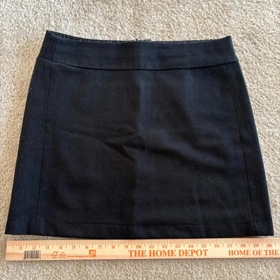 Minifalda Negra Mezcla Lana Colección Dalia 6 Cremallera Mujer Foto 1 de 4