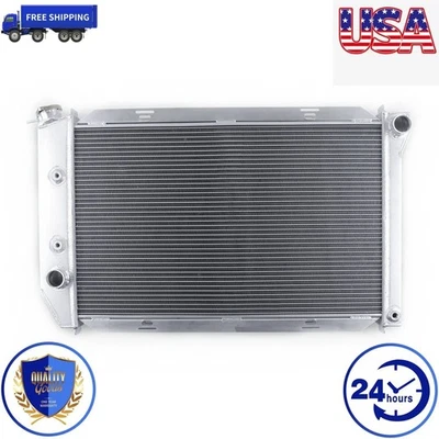 CC381 3-Row Full Aluminum Radiator For 1971 1972 1973 Ford Mustang V8 Engine Foto 1 de 4