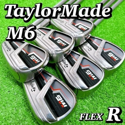 TaylorMade M6 2019 Irons #5-9,Pw(6Clubs)/Genuine carbon FUBUKI TM6/Flex:Regular - Image 1 of 4