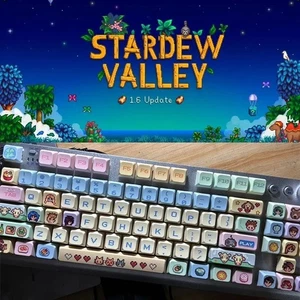 Stardew Valley Keycap Set for mechanical keyboard, Pixel Style (MOA / MDA) - Picture 1 of 8