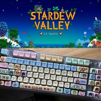 Stardew Valley Keycap Set for mechanical keyboard, Pixel Style (MOA / MDA) - Image 1 of 4