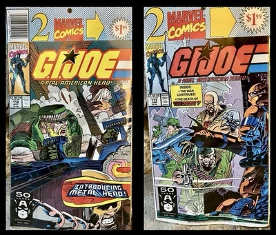 G.I. Joe #114 Marvel 1991 1st Metal-Head! NEW IN ORIGINAL PACKAGE w/ #113, RARE - Image 1 of 4