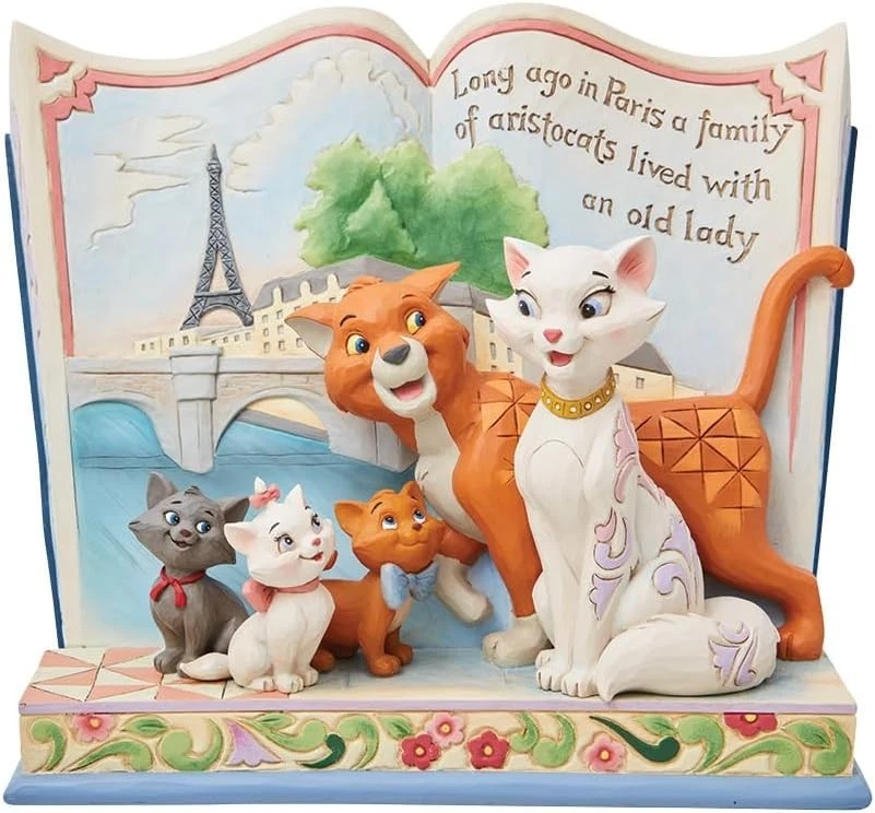 Jim Shore Disney Aristocats Long Ago in Paris Storybook Statue 6013080 NEW RARE - Image 1 of 1