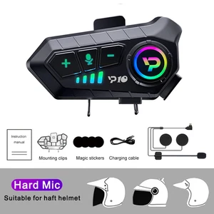 P10 Bluetooth 5.3 Casco de Moto Auriculares Inalámbricos Moto Auriculares Impermeable Ha - Imagen 1 de 14