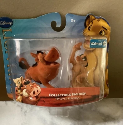 "Figuras flocadas de colección del Rey León Timón y Pumba 2"" exclusivas de Walmart NUEVAS raras" Foto 1 de 4