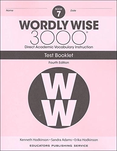 4TH EDITION  Wordly Wise 3000 Book 7 Tests - Image 1 of 1