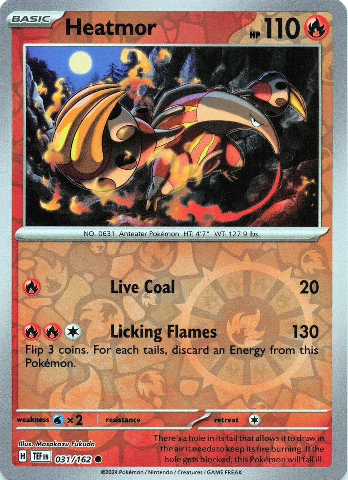 Heatmor 031/162 - REVERSE HOLO - SV05: Temporal Forces - NM - Image 1 of 2