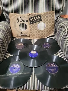 Ink Spots-5 Lot 78 RPM,10"-Decca-1940s/1950s - Imagen 1 de 11