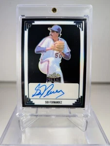 2024 Sid Fernandez Leaf Metal Black Autographed 3/5 - Picture 1 of 6