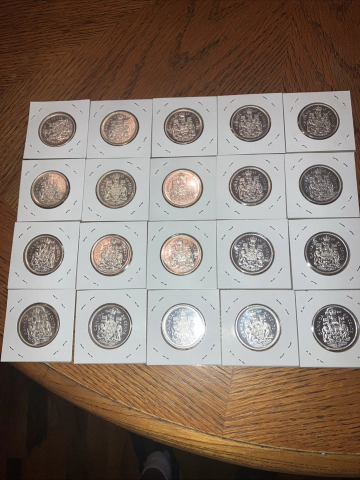 Canada 1966 Silver Half Dollar Lot Of 20 BUNC - Image 1 of 4