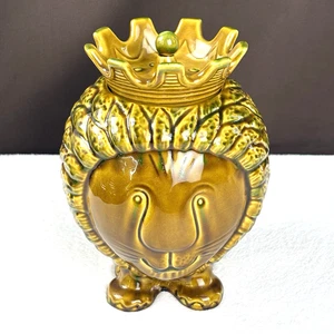 RARO! Anthropologie Italy MCM Alvino Bagni Lion 'Re della Giungla' Biscottiera Barattolo - Foto 1 di 12