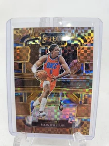 2023-24 Panini Select Concourse Bronze Checker Prizm 06/49 Jalen Williams #9 - Picture 1 of 2