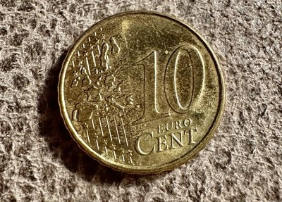 Rare 2002-G 10 Euro Cent “Uncirculated” - Image 1 of 2
