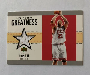 Marcus Fizer 2002 Upper Deck Game-Worn Jersey Card - Picture 1 of 6