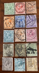 gb 1912/24 KG V Used Set Of 15 Stamps SG 351/395 (lot 667) - Picture 1 of 1