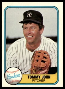 1981 Fleer #81 Tommy John New York Yankees MINT - Picture 1 of 2