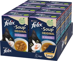Purina Soup Original Cibo Umido per Gatti Con Manzo, Pollo E Tonno, 8 Confezion - Foto 1 di 12