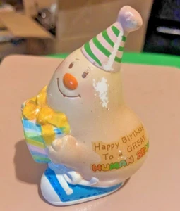 Vintage Enesco Happy Birthday To A Human Bean Collectible Figurine 1981 - Picture 1 of 4