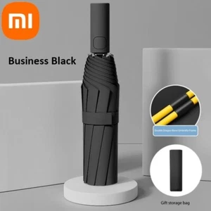 Xiaomi 24 Bone Solid Color Automatic Umbrella Light Collapsible Large Format Out - Picture 1 of 13