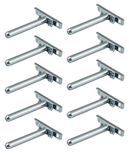10x soporte de bandeja Regal-Bodenträger Ménsula Fachboden-Träger Oculto Support - Imagen 1 de 8