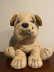 Novelty Inc. Shar Pei Puppy Dog Plush Stuffed Animal - Large Toy 15" - Tan Brown