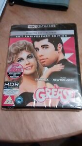 Grease 40TH Anniversary Edition  4K UHD AND BLU RAY. NEW SEALED REGION FREE