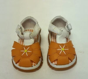 MODIT Girl's Kids Flats Sandals Fruity Orange Size 2 Retail $35 Used Good Cond - Picture 1 of 5