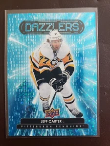 2022-23 Jeff Carter Blue Dazzlers Upper Deck Series 1 Hockey Pittsburgh Penguins - Picture 1 of 2