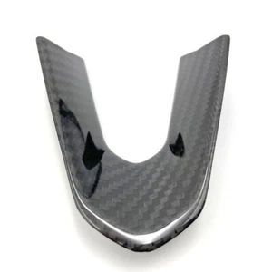 Real Carbon Fiber Steering Wheel U Type Cover Trim For Cadillac CT4 CT5 2020 UP - Picture 1 of 5