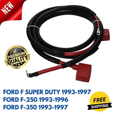 Battery Cable Replacement for 1993-1997 Ford F Super Duty/ F-350 1993-1996 F-250 Foto 1 de 3