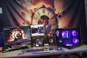 GAMING PC RYZEN 5 3600 32GB RAM RGB GPU RTX 4060 8GB 1TR NVME & 1TB HHD +MEHR - Bild 1 von 21