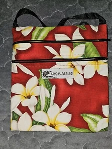Bolso de Mano Floral Nuevo sin Etiquetas Hecho a Mano Diseño Local en Hawai 2 Compartimentos - Imagen 1 de 5