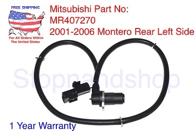Nuevo Sensor de velocidad de rueda ABS para 01-06 Mitsubishi Montero trasero izquierdo lado del conductor LH Foto 1 de 2