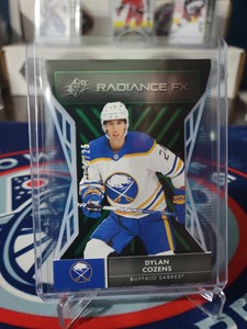 2021-22 SPx Radiance F/X Dylan Cozens Green Parallel 23/25 #RFX-28