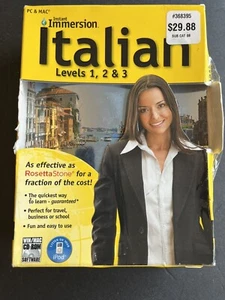 Topics Entertainment Instant Immersion Italian Levels 1, 2 & 3 - Picture 1 of 1