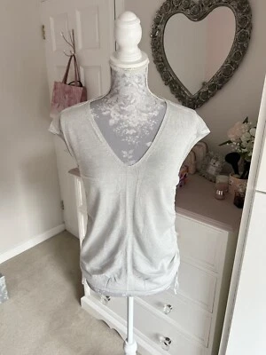 Next Partywear Silver Metallic Vest Top Size 8 - Image 1 of 4