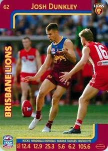 2024 Brisbane Lions AFL Premiers TeamCoach Card - Josh Dunkley - Picture 1 of 3
