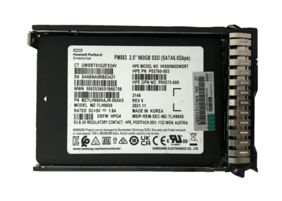 HP VK000960GWSRT SSD 960GB SATA 6Gb/s 2.5" P02760-003 512 b/s - Image 1 of 2