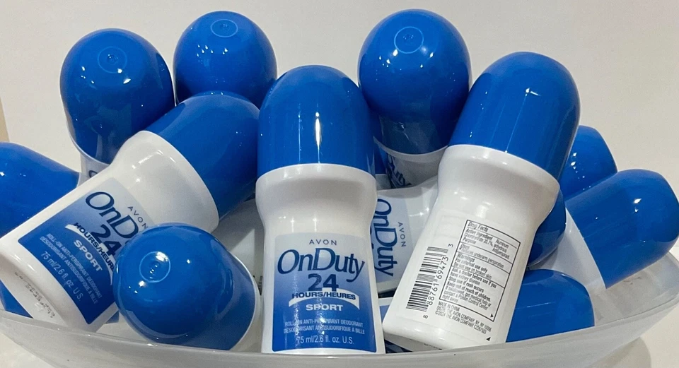 6 Pack Avon On Duty 24 Hour Sport Roll-On Deodorant | Long Lasting Odor Protect